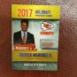 2017 LEAF DRAFT GOLD PATRICK MAHOLMES ROOKIE FOOTBALL CARD GRADED PSA MINT 10