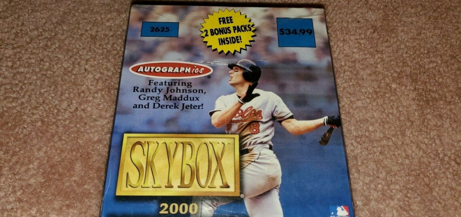 2000 SKYBOX BASEBALL CARD BOX DEREK JETERGRIFFEY AUTOS ROOKIES?+FREE