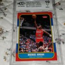 2009-10  Michael Jordan Legacy Gold 1986 Fleer Rookie Card Graded BCCG Mint 10 $