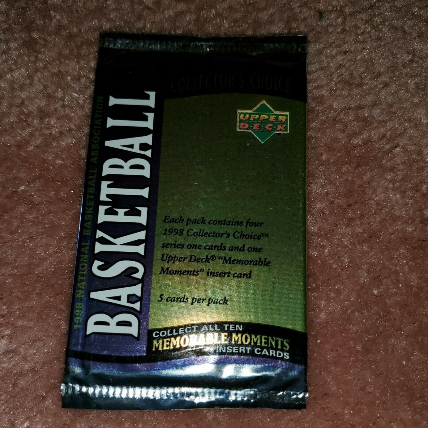 1997-98 UPPER DECK BASKETBALL CARD PACK KOBE BRYANT- JORDAN INSERTS ?+FREE CARD