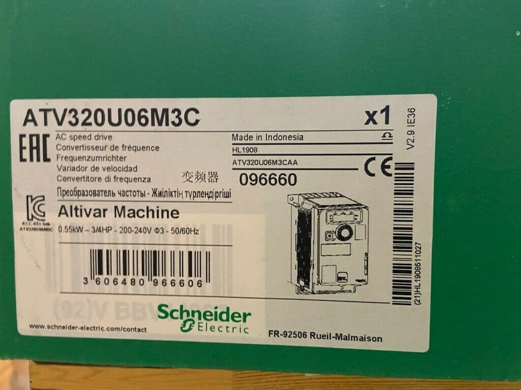 SCHNEIDER# ATV320U06m3c variable frequency speed drive