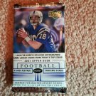 2001 UPPER DECK FOOTBALL CARD PACK-POS.DREW BREES ROOKIE AUTOS+FREE BRADY ROOKIE
