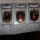 (3)-2009 MICHAEL JORDAN LEGACY GOLD BASKETBALL CARDS GRADE MINT 10+ FREE JORDANS