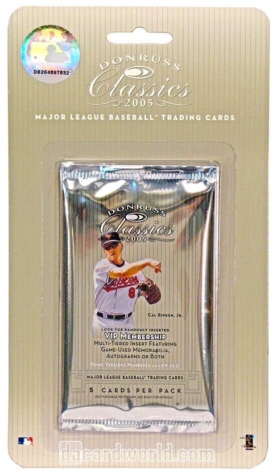 2005 DONRUSS CLASSICS BASEBALL CARD PACK-POS,BABE RUTH-RYAN RELICS-AUTOS-COMBOS