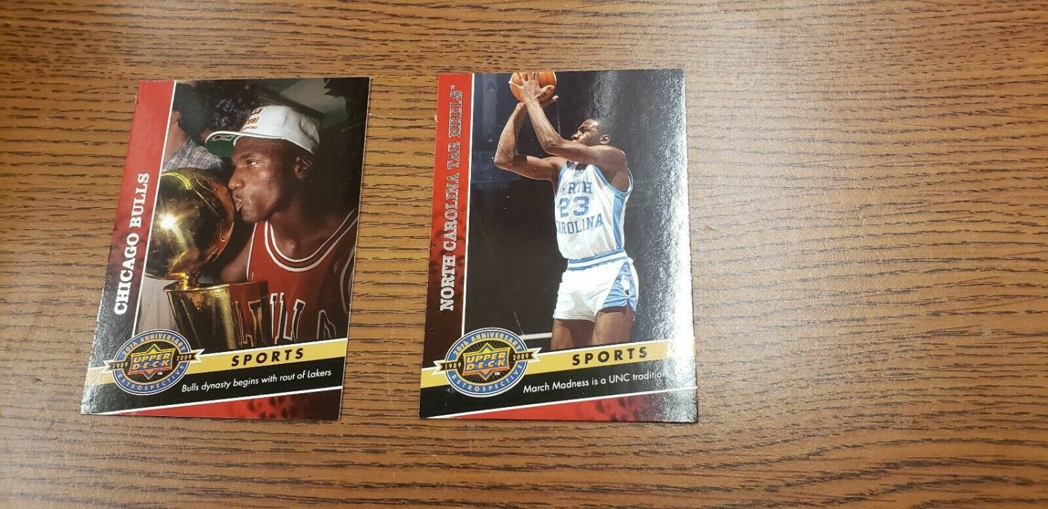 2009-10 UPPER DECK MICHAEL JORDAN 20TH ANNIV. BASKETBALL CARD LOT+BONUS CARDS