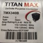 TITAN MAX Definite Purpose Contactor TMX340B 40 AMP 120VOLT COIL 3 POLE
