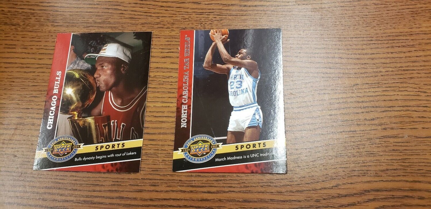2009-10 UPPER DECK MICHAEL JORDAN 20TH ANNIV. BASKETBALL CARD LOT+FREE CARDS