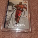 LEBRON JAMES  ROOKIE OF THE YEAR CARD  AUTHENTIC VERY RARE CAVALIERS JERSEY#23