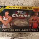 2007-08 TOPPS CHROME BASKETBALL CARD BOX ROOKIES-LEBRON-KOBE AUTOS-REFRACTORS $