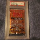 2001 TOPPS TRADED BASEBALL CARD PACK-.PUJOLS-ICHIRO ROOKIE-REFRACTOR GRADED PSA6