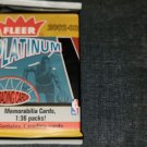 2002-03 FLEER PLATINUM BASKETBALL CARD PACK JERSEY CARD? JORDAN- ROOKIES+BONUS