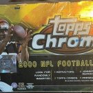 2000 TOPPS CHROME FOOTBALL CARD BOX POS.ROOKIES-REFRACTOR AUTOS+FREE BRADY CARD