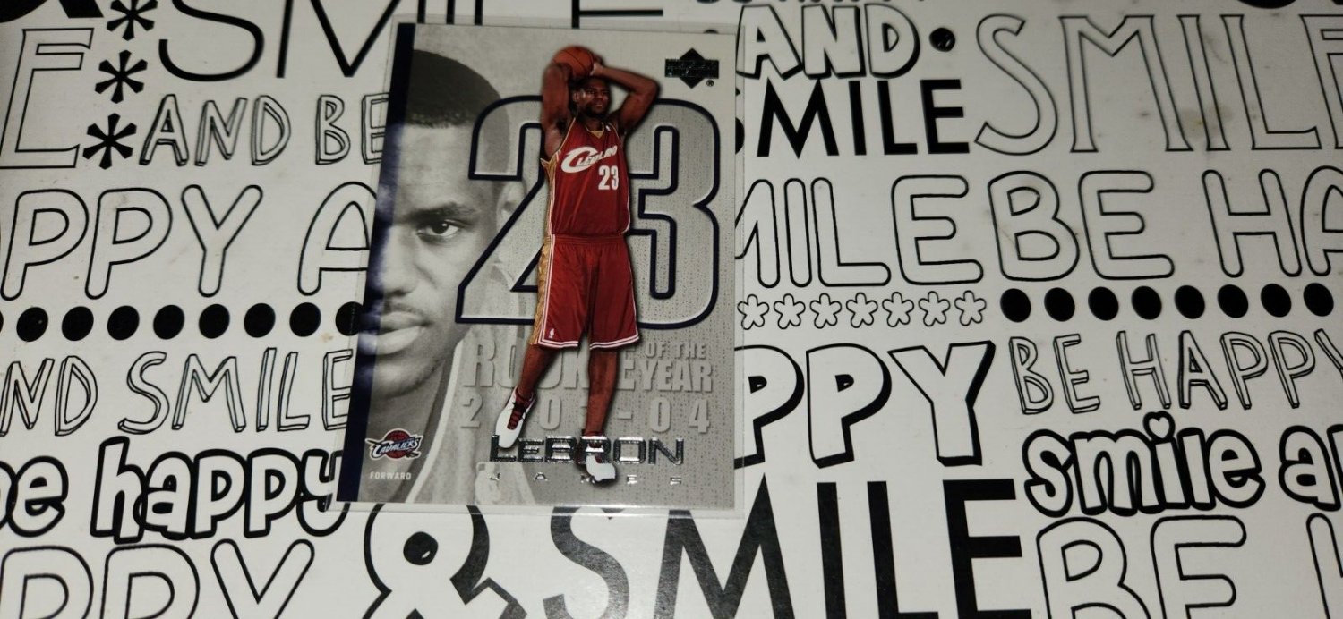 2005-06 UPPER DECK LEBRON JAMES #LJ10 BASKETBALL CARD+FREE JAMES DRAFT DAY CARD