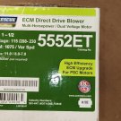 US Motors 5552ET ECM Direct Drive Blower Motor 1-1/2 HP 1075 Rpm 115/208-230V