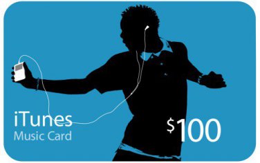 $100 Itunes gift card