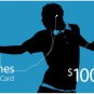 $100 Itunes gift card