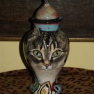 Custom Memorial CERAMIC SMALL Pet urn for CAT ashes ash Cats DAY of the DEAD