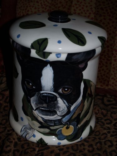 Custom Cookie Jar Boston terrier any BREED Large Treats