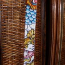 Tattoo Leather DOG collar ASIAN Dragon Tiger Custom Lrg
