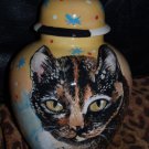Custom Memorial CERAMIC SMALL Pet urn for CAT ashes ash Cats cremation Kitty
