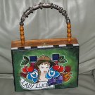 TATTOO handbag purse box LADY LUCK Sailor CHERRIES GIRL