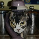 Custom Pet urn for ashes Cat urn jar Medium memorial SPHYNX hairless cat kitty
