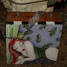 TATTOO handbag purse recling WOMAN Cigar Box Matisse