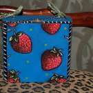 TATTOO handbag purse box sailor STRAWBERRIES strawberry