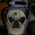 Custom SMALL Pet urn for small breed pug pugs ashes ash cremation jar memorial