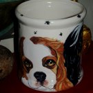 Tattoo Custom Ceramic DOG TREAT Cookie Jar King Charles Spaniel any breed unique