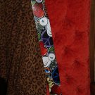 HIPPIE Leather Guitar strap peace symbol Dove LOVE adj