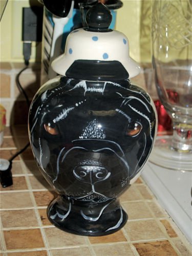 Custom memorial portrait DOG cremation PET urn for ASHES Shar pei any pet breed