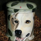 Tattoo Custom Ceramic DOG TREAT Cookie Jar Golden Retriever any BREED lrg Blonde
