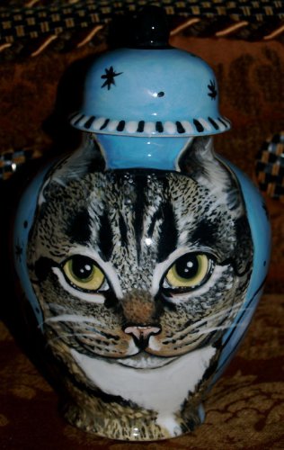 Custom Pet urn for ashes Cat cremation urn SM memorial