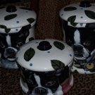 Custom 3 pcs Canister set  Boston terrier ANY breed !!