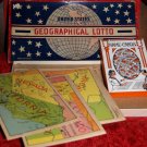 Vintage GAME 30's United States Geographical Lotto RARE
