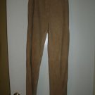 F. by Faconnable Women's camel tan suede Leather Pants size 2 lined France NICE