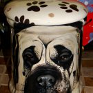 Custom memorial Pet DOG mastiff bull cremation urn all breed types portrait jar