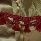 VINTAGE trim 30 inches RED tassle fringe 35 years old