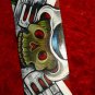 TATTOO Leather Guitar strap SKULL confederate flag GUNS