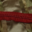 VINTAGE ITALIAN Designer border trim 3 1/2 YARD RED