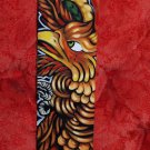 TATTOO Leather Guitar strap Asian PHOENIX adjustable