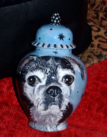 Custom Pet urn for ashes PUG DOG cremation urns SMALL