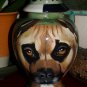 Custom Portrait MEMORIAL Pet URN DOG PIT BULL cremation ASHES burial vessel rare