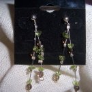 Peridot and Garnet Sterling Silver earrings by A Touch of Earth