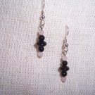 Rose Quartz and Blackstone earrings by A Touch of Earth