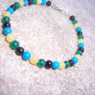 Howlite Jade Blackstone Sterling Silver Childrens bracelet by A Touch of Earth