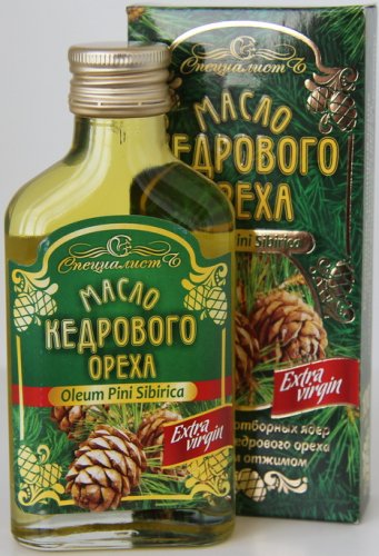 SIBERIAN CEDAR PINE NUT OIL.EXTRA VIRGIN, COLD PRESSED, 100ML + GIFT
