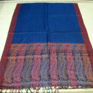 INDIAN SILK WOOL WOMEN REVERSIBALE SHAWL  SCARF KASHMIR WOOL STOLE NECK WRAP
