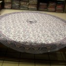 Hand block printed jaipuri Round Table cover  100% Cotton (8 Persons)